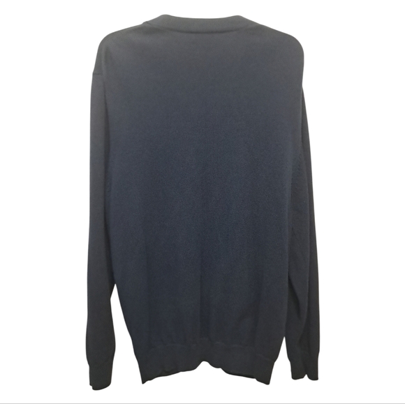 Roundtree &Yorke Women's Sweater Size L Dark Blue 100%Cotton. - Picture 2 of 5